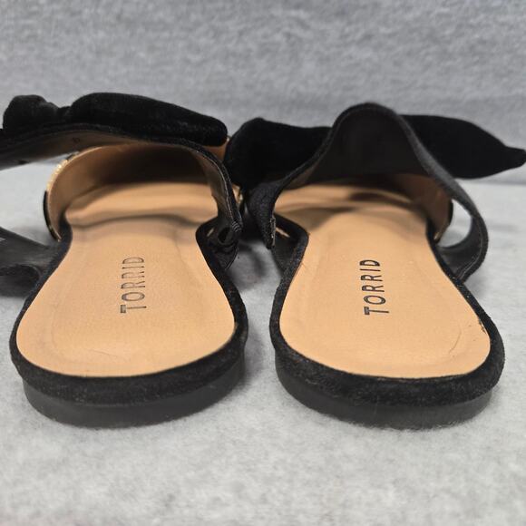 Torrid Bow Strap Glitter Leopard Cheetah Slip On Mules Size 8.5W - Picture 3 of 5